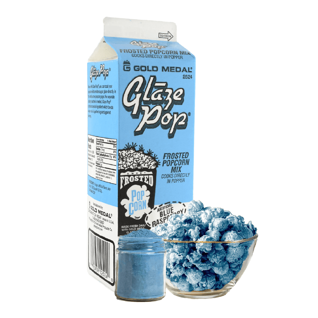 Saborizante en polvo para crispetas Glaze Pop Blue Raspberry x 28 oz / 794 gr - Gold Medal
