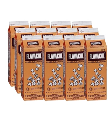 Saborizante en polvo Flavacol sabor sal y mantequilla, caja x 12 unidades de 35 oz. - Gold Medal