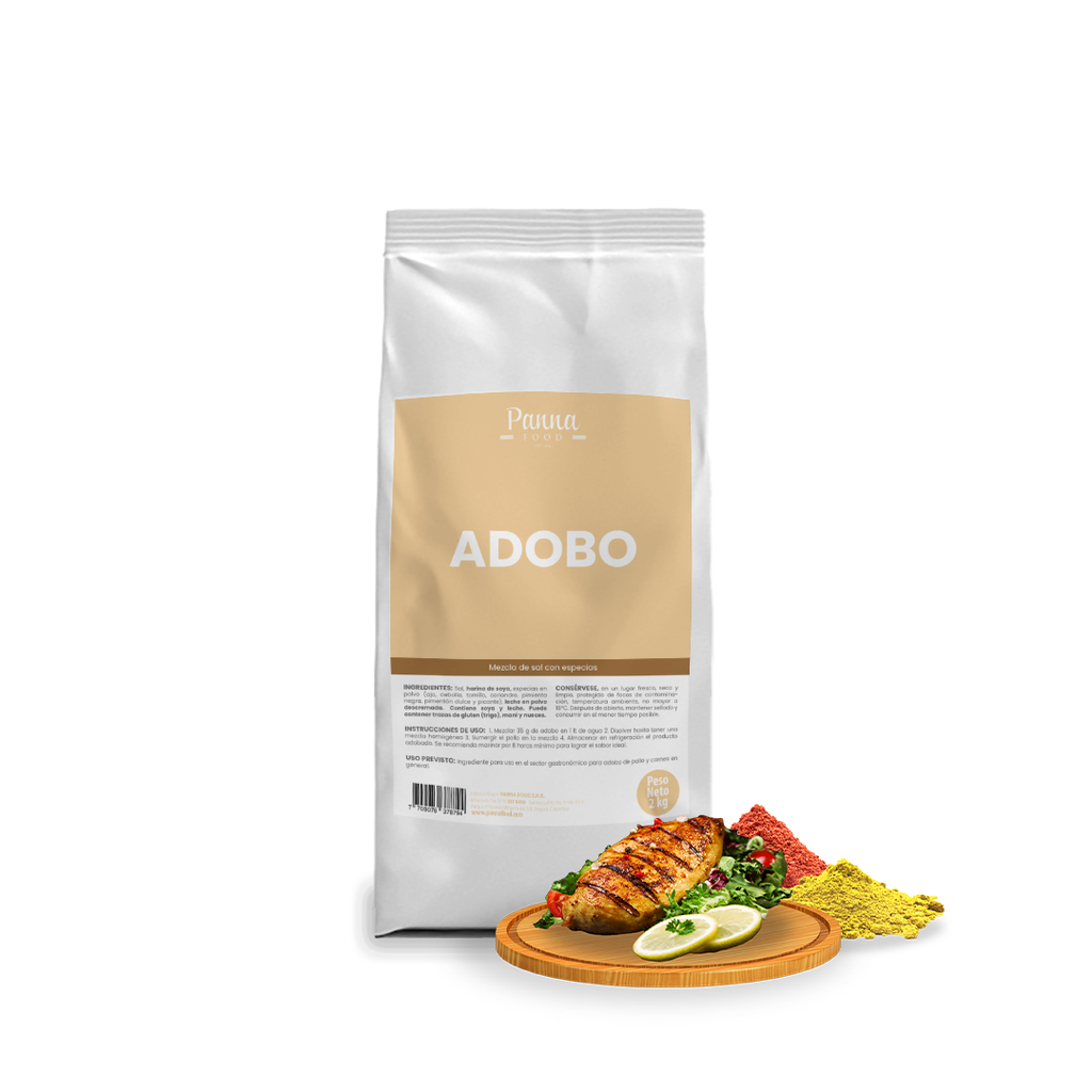 Adobo. Sal con Especias Puras Molidas x 2 kg - Panna Food MD