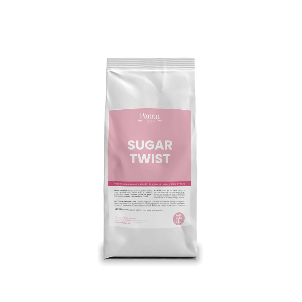 Mezcla para algodón de dulce Sugar Twist sabor a vainilla x 1,5 kg - Panna Food