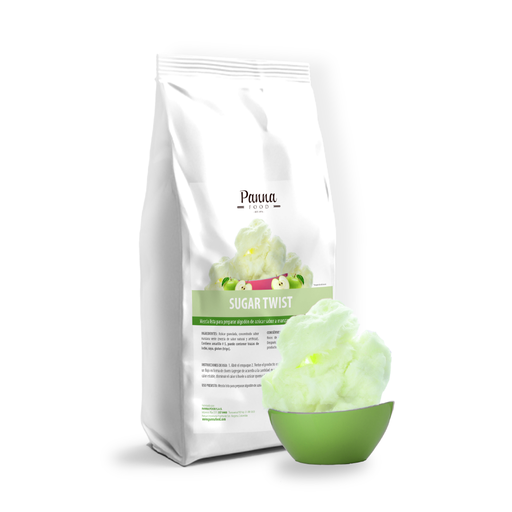 [PS-STGA-MD] Mezcla para algodón de dulce Sugar Twist sabor a manzana verde x 1,5 kg - Panna Food MD